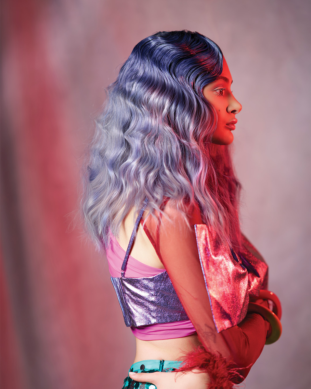 Creative Colour Purple Waves - Hairtium Education Team - Kroma Collection